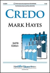 Credo SATB choral sheet music cover